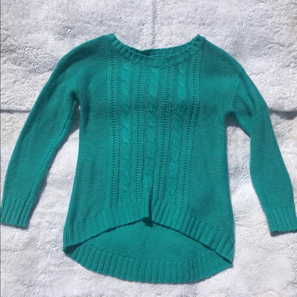 Turquoise/teal sweater by Faded Glory